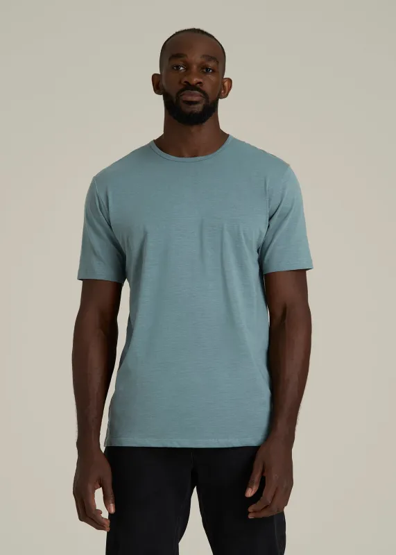 REGULAR-FIT Slub Tee for Tall Men in Trooper sold by American Tall
