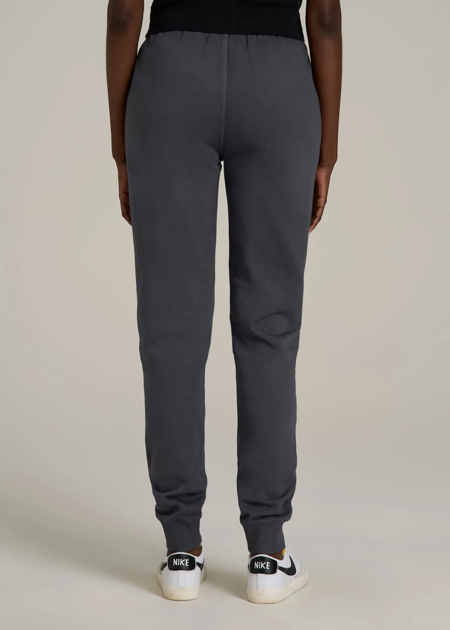 Garment Dyed Joggers for Tall Women in Washed Charcoal Rinse sold by American Tall product image thumbnail 5