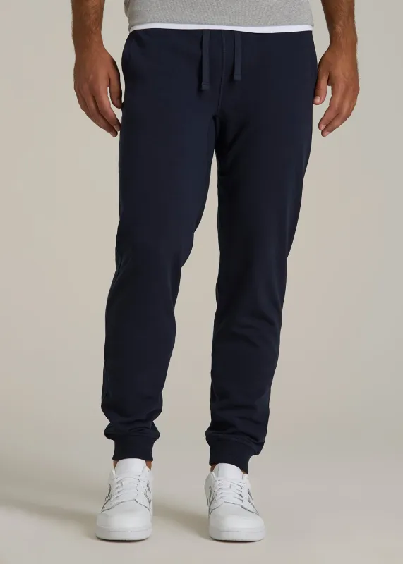 Wearever 2.0 French Terry Joggers for Tall Men in Evening Blue sold by American Tall