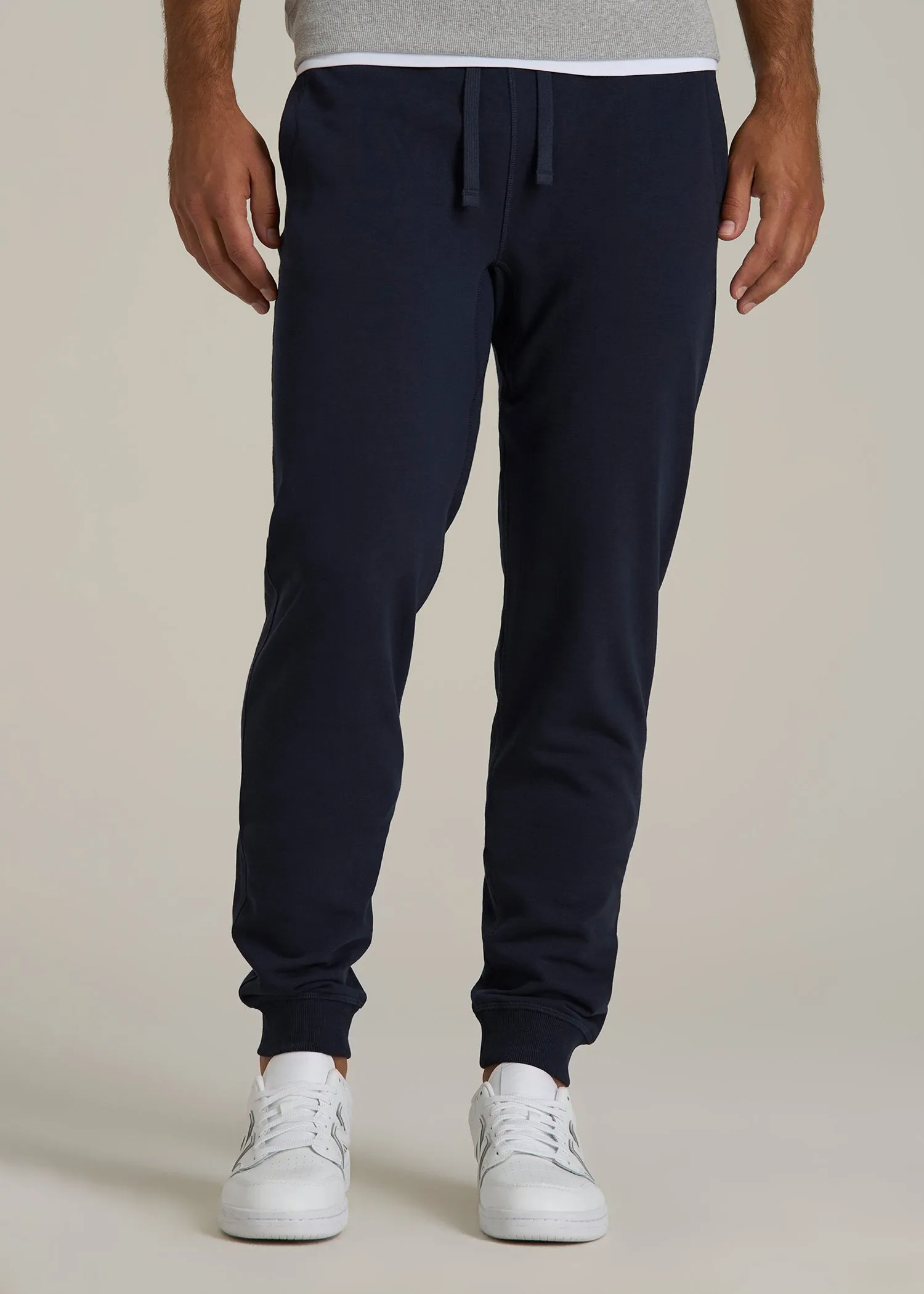 Wearever 2.0 French Terry Joggers for Tall Men in Evening Blue sold by American Tall