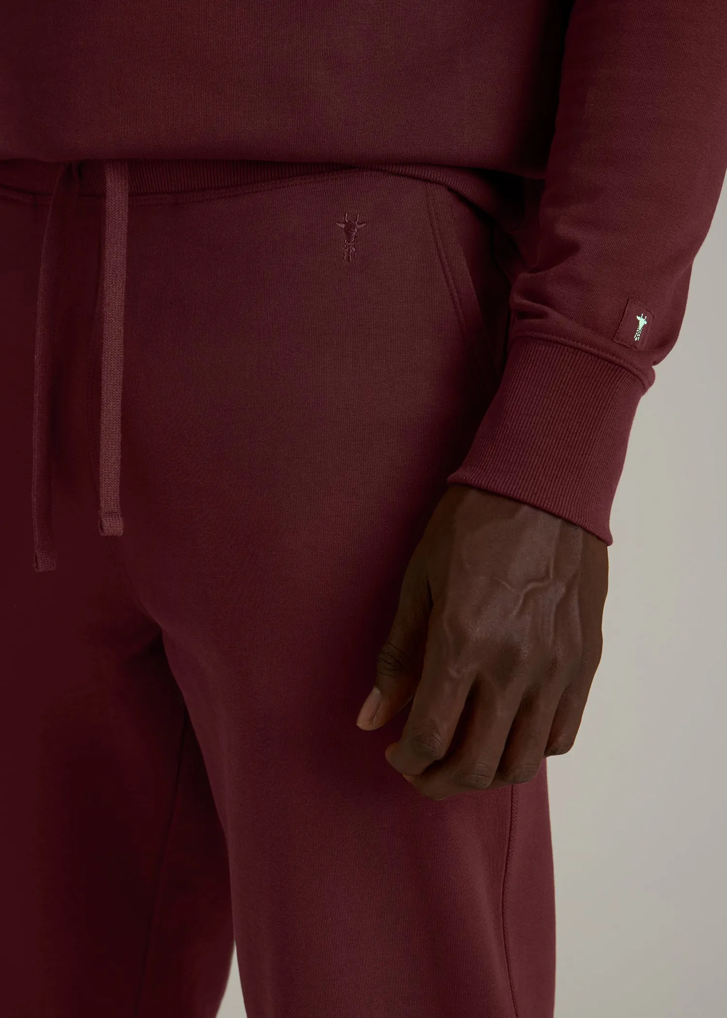 Wearever 2.0 Fleece Straight Leg Sweatpants for Tall Men in Tawny Port sold by American Tall product image thumbnail 2