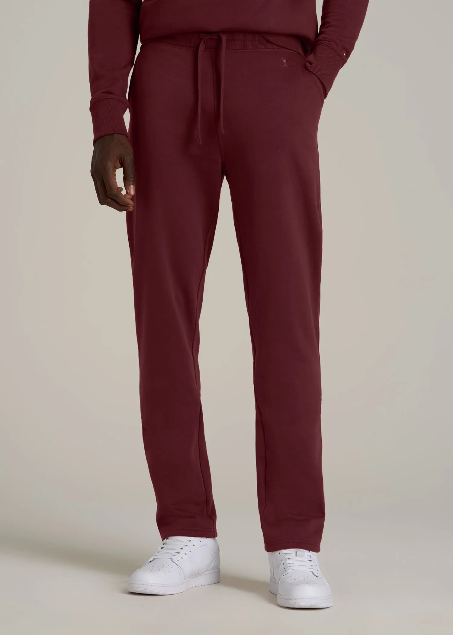 Wearever 2.0 Fleece Straight Leg Sweatpants for Tall Men in Tawny Port sold by American Tall