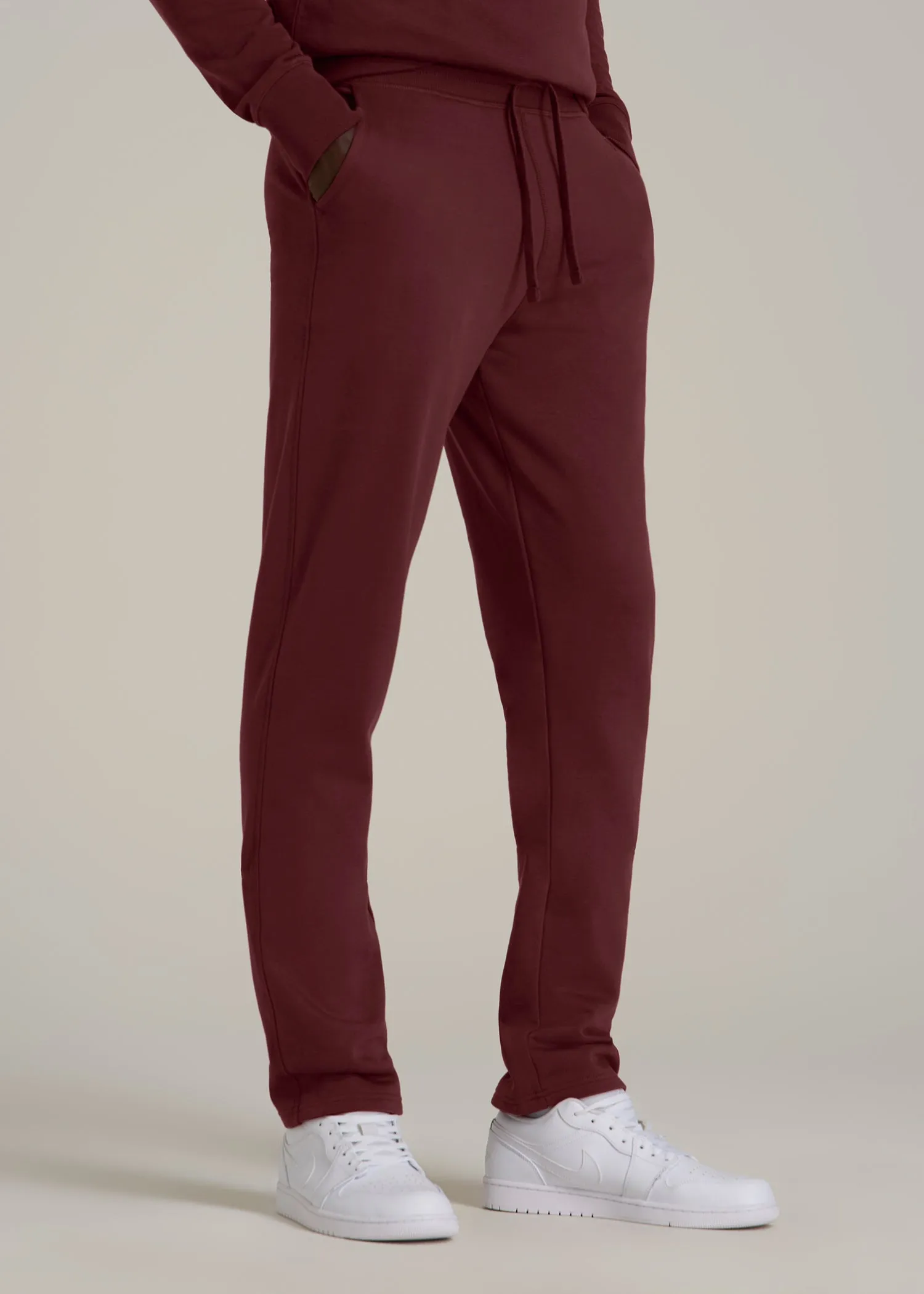 Wearever 2.0 Fleece Straight Leg Sweatpants for Tall Men in Tawny Port sold by American Tall product image thumbnail 3