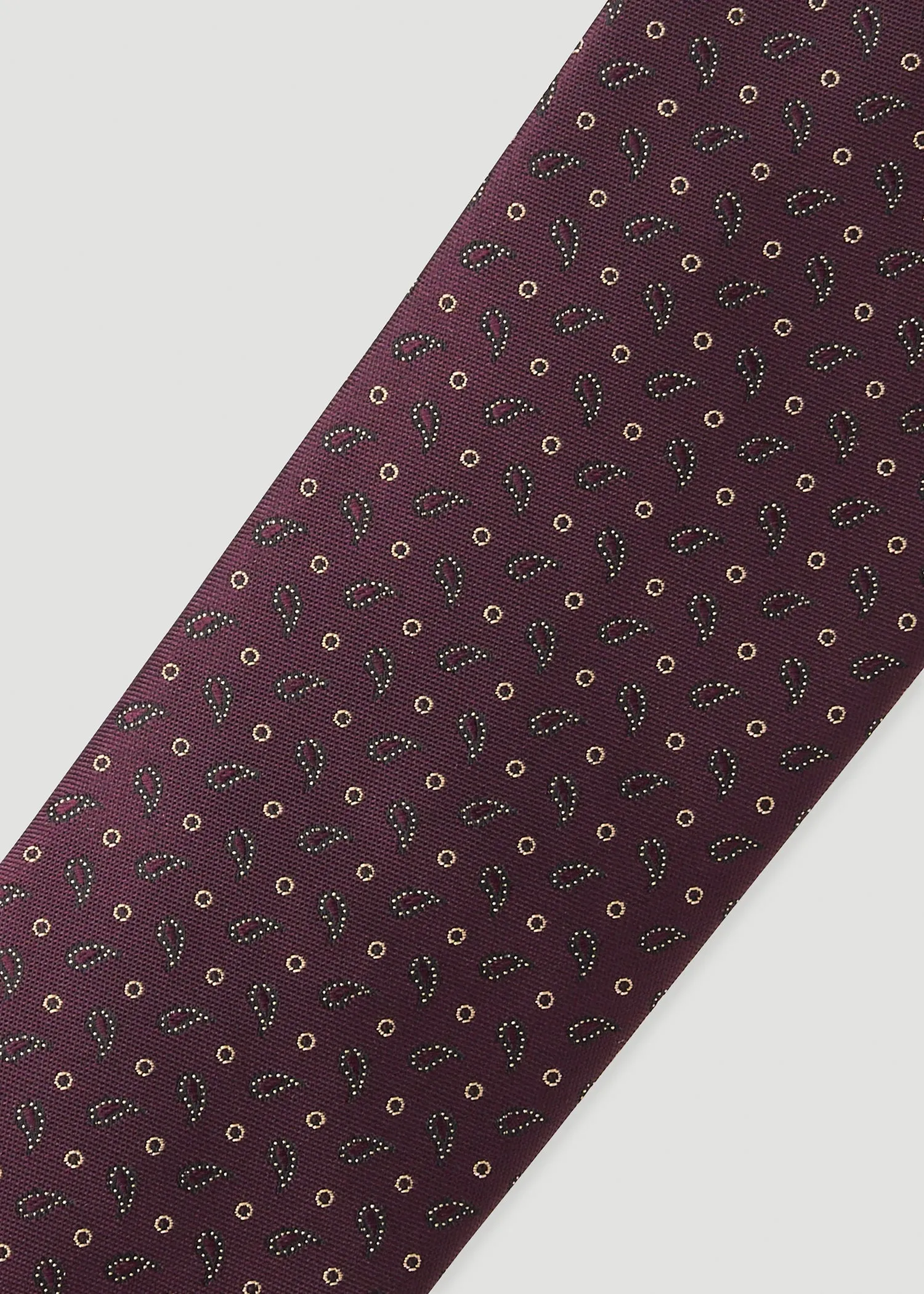 Dress Ties for Tall Men in Port Royal Micro Paisley sold by American Tall product image thumbnail 2