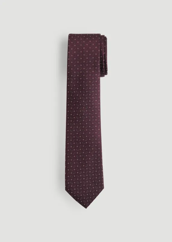 Dress Ties for Tall Men in Port Royal Micro Paisley sold by American Tall
