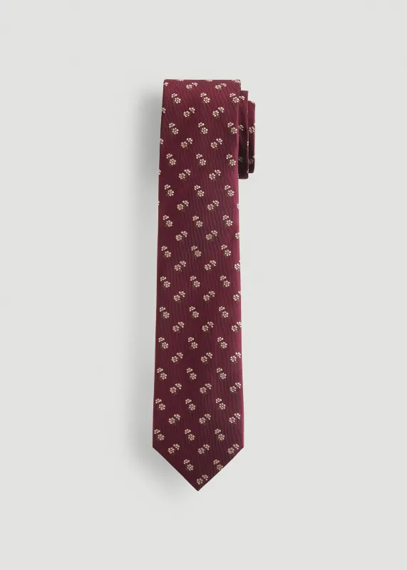 Dress Ties for Tall Men in Port Royal Micro Floral sold by American Tall