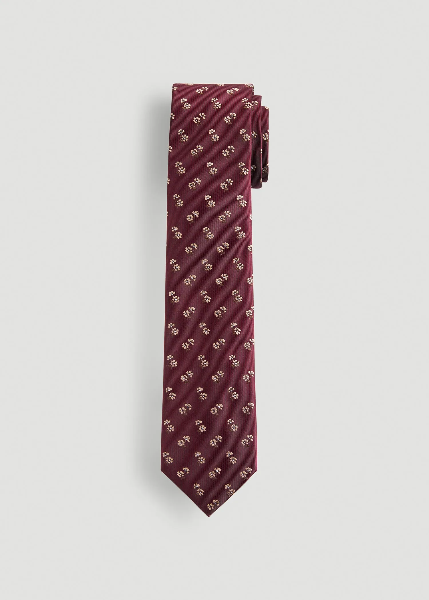 Dress Ties for Tall Men in Port Royal Micro Floral sold by American Tall