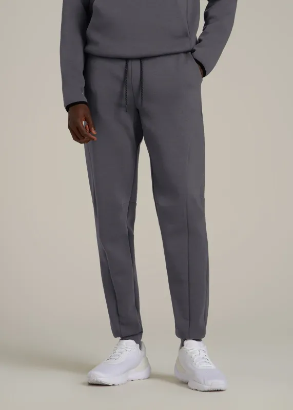 Tech Motion Fleece Joggers for Tall Men in Iron Grey sold by American Tall