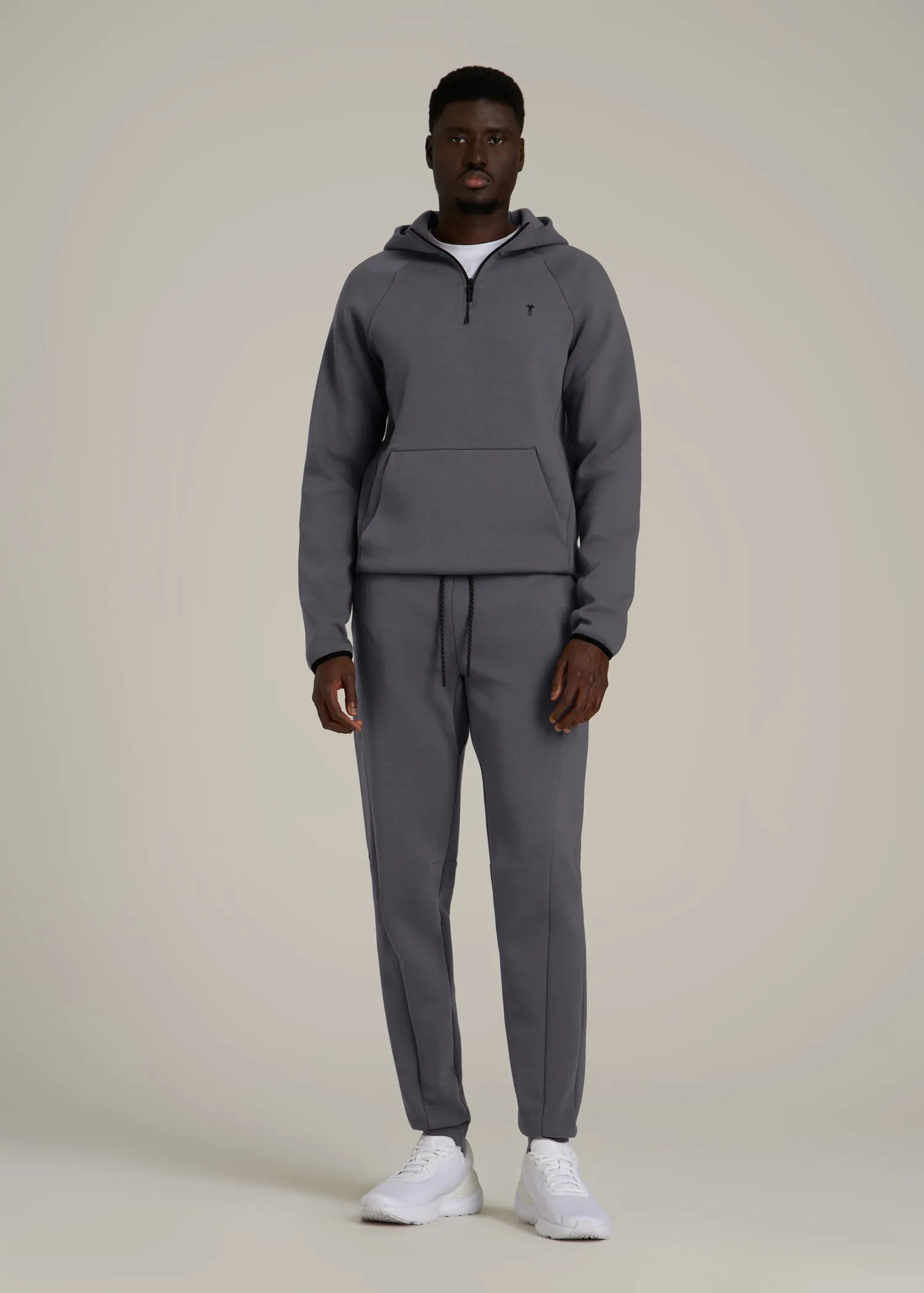 Tech Motion Fleece Joggers for Tall Men in Iron Grey sold by American Tall product image thumbnail 4