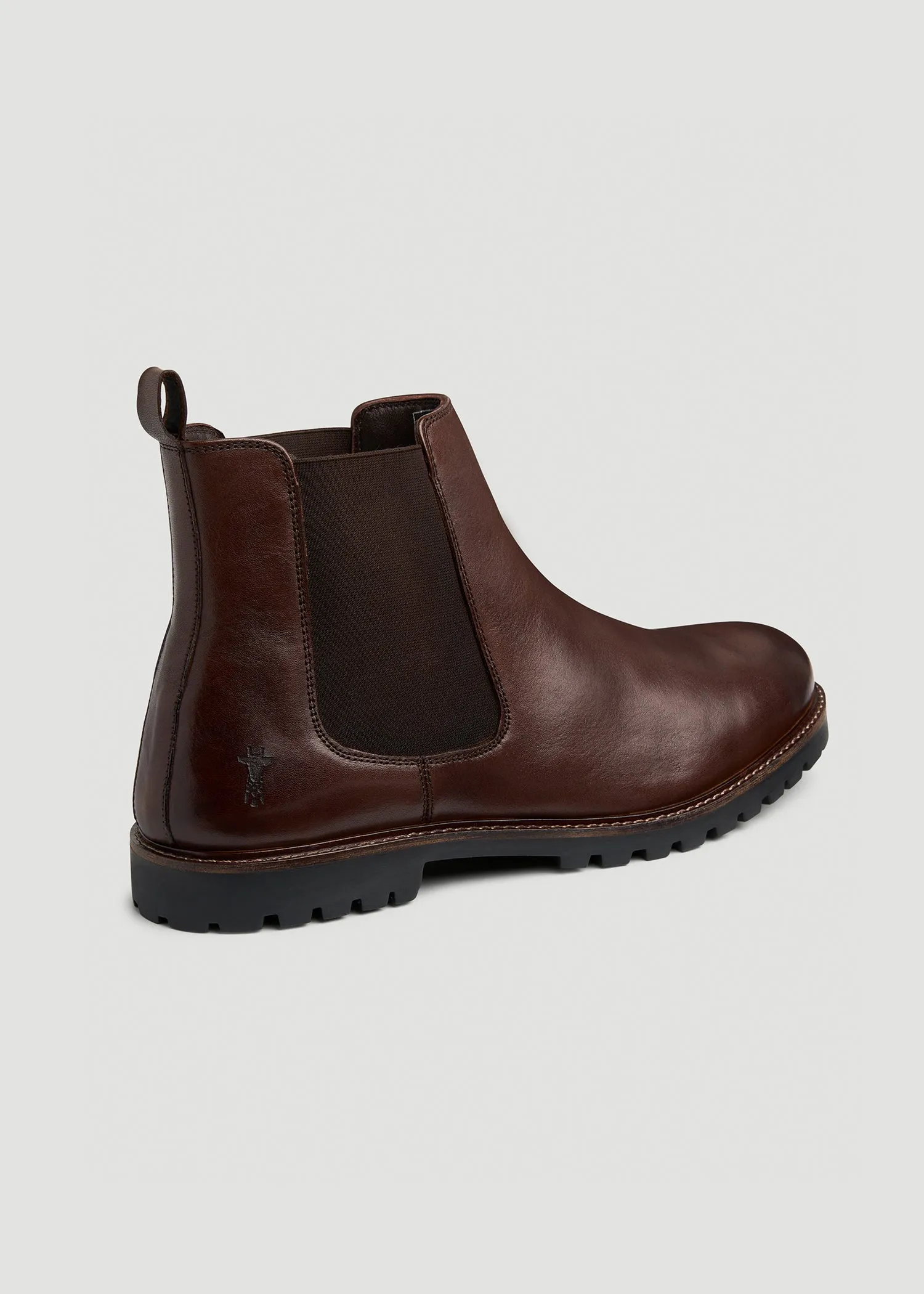 Lug Sole Chelsea Boots for Tall Men in Dark Brown sold by American Tall product image thumbnail 3