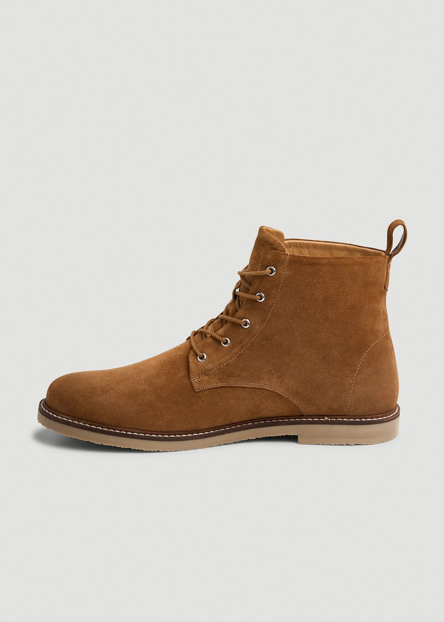 Suede Crepe Sole Boots for Tall Men in Tan sold by American Tall product image thumbnail 2