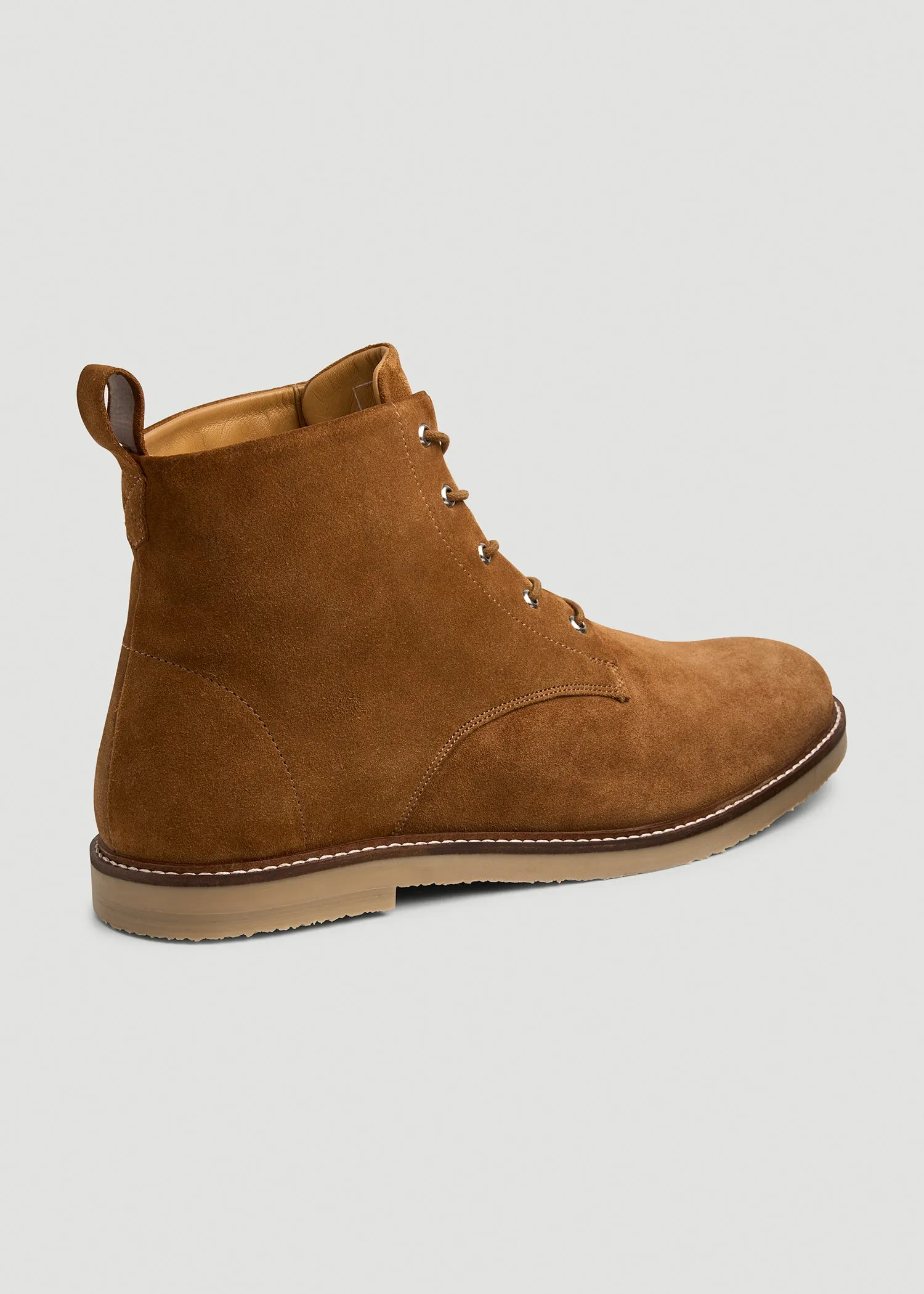 Suede Crepe Sole Boots for Tall Men in Tan sold by American Tall product image thumbnail 3
