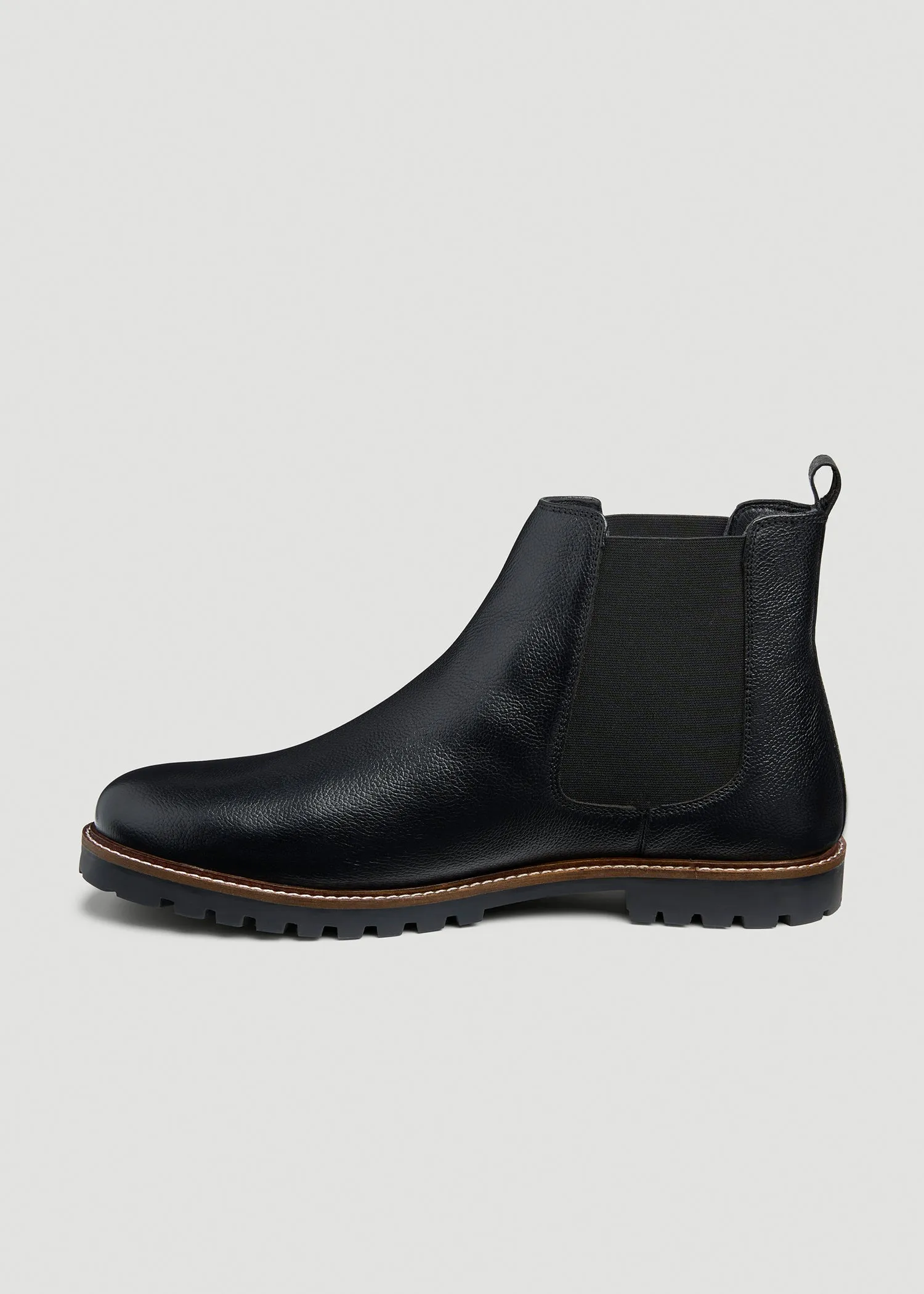 Lug Sole Chelsea Boots for Tall Men in Black sold by American Tall product image thumbnail 2
