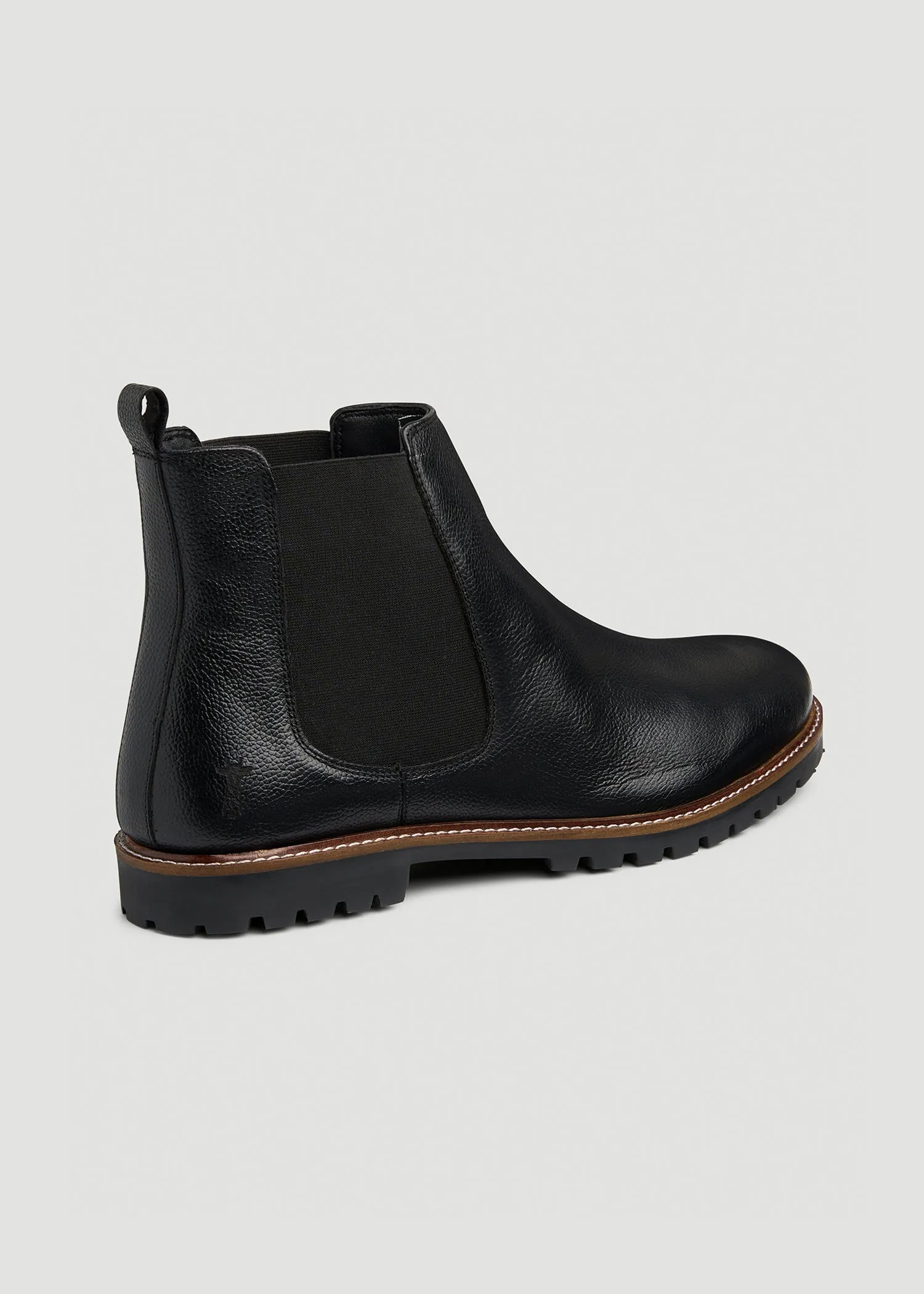 Lug Sole Chelsea Boots for Tall Men in Black sold by American Tall product image thumbnail 3