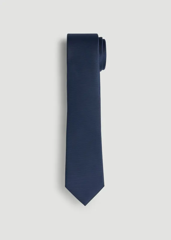 Dress Ties for Tall Men in Navy Blue sold by American Tall