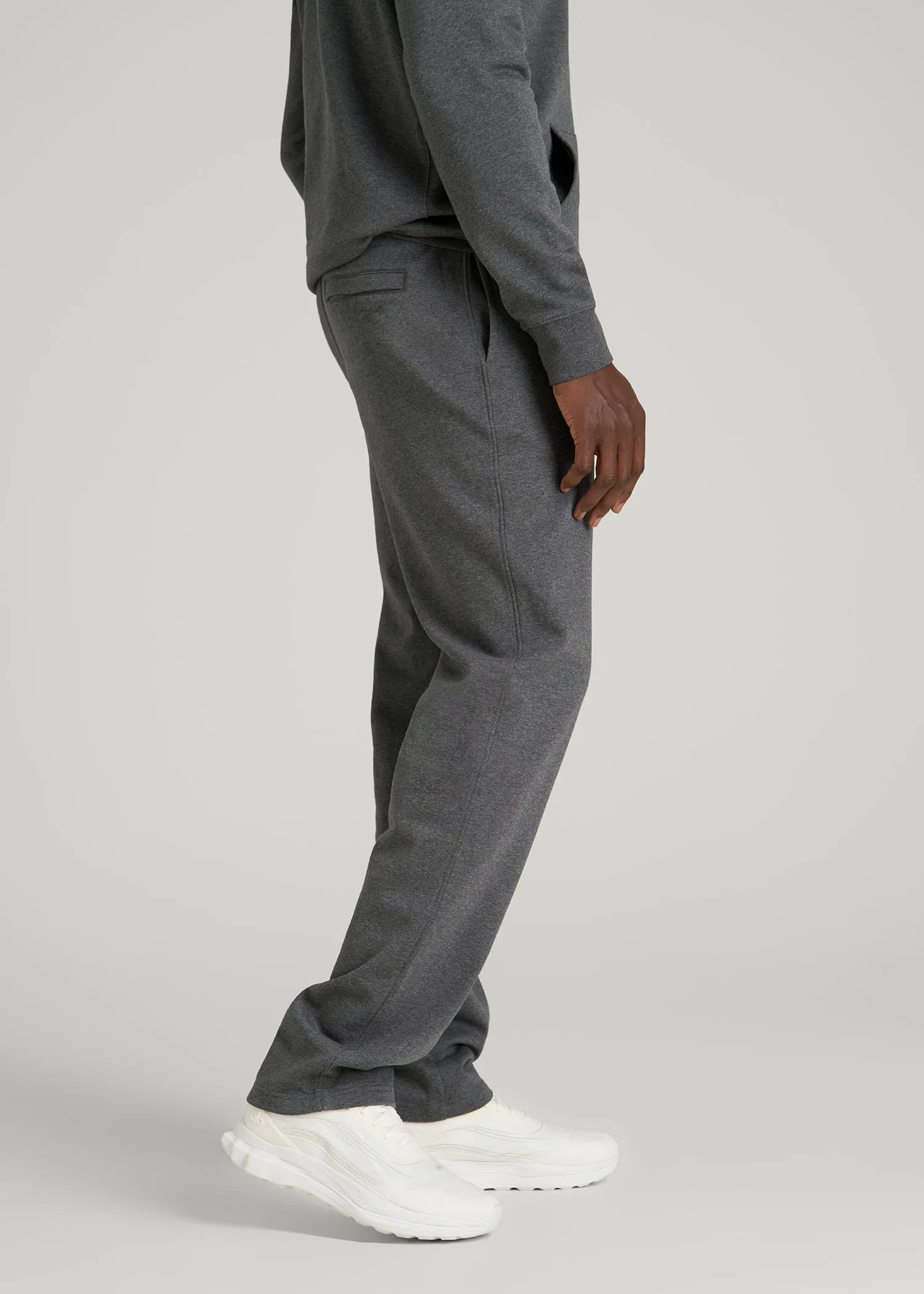 Core Motion Fleece Straight Leg Sweatpants for Tall Men in Charcoal Mix sold by American Tall product image thumbnail 3