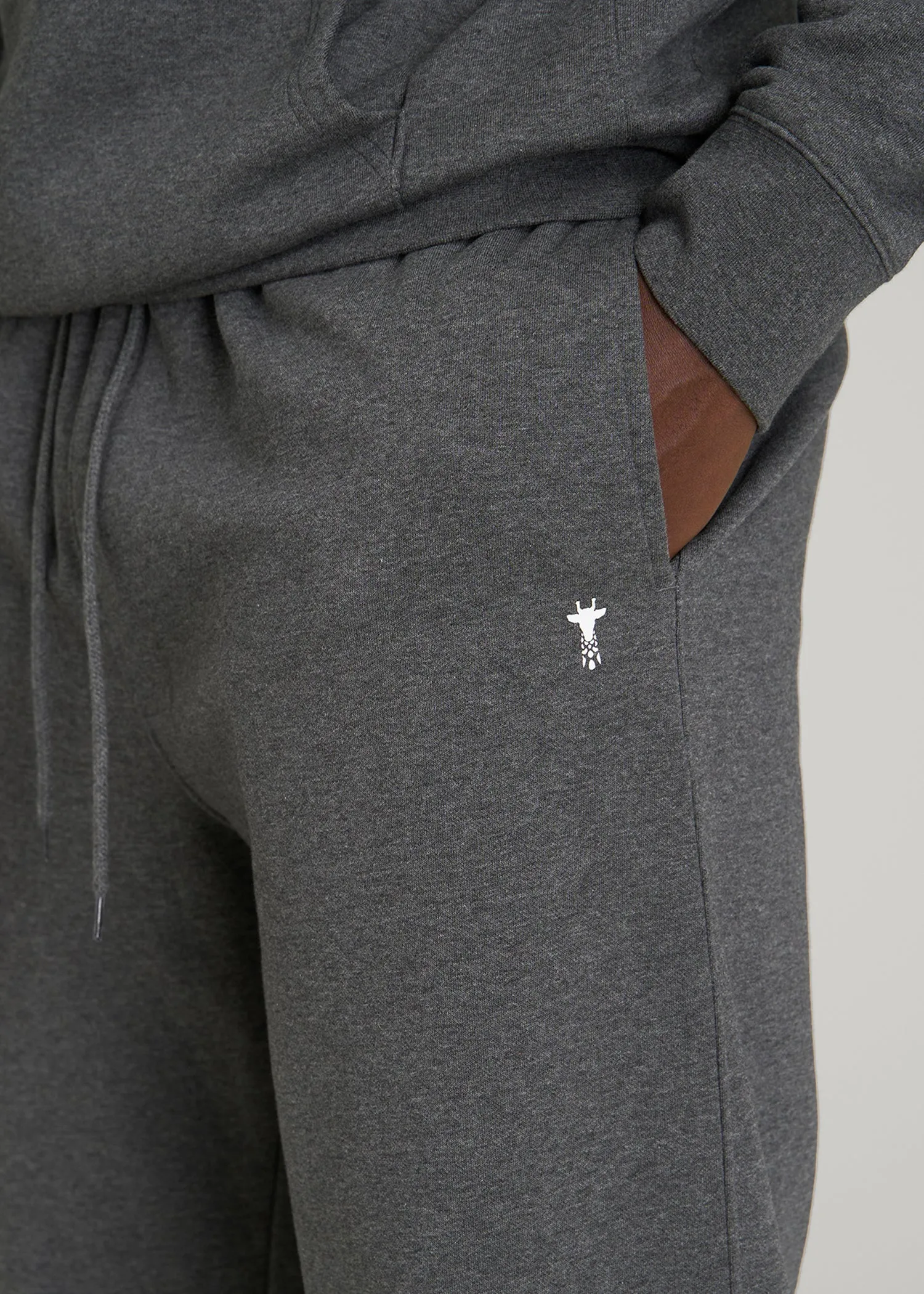 Core Motion Fleece Straight Leg Sweatpants for Tall Men in Charcoal Mix sold by American Tall product image thumbnail 2