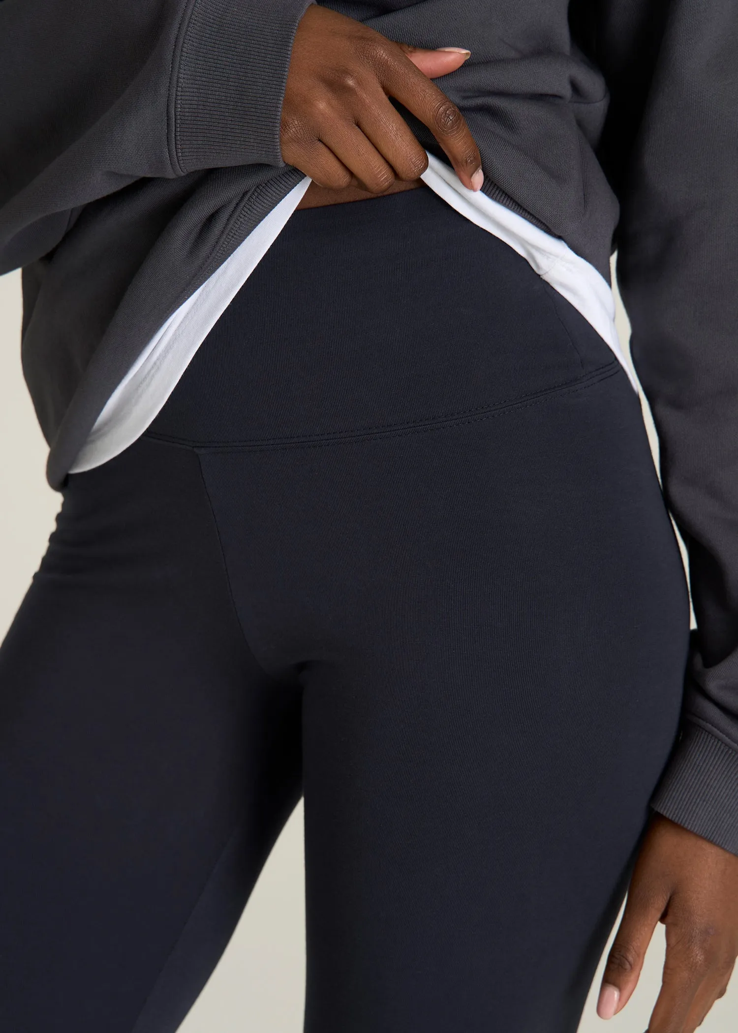 Cotton Leggings for Tall Women in Deep Navy sold by American Tall product image thumbnail 2