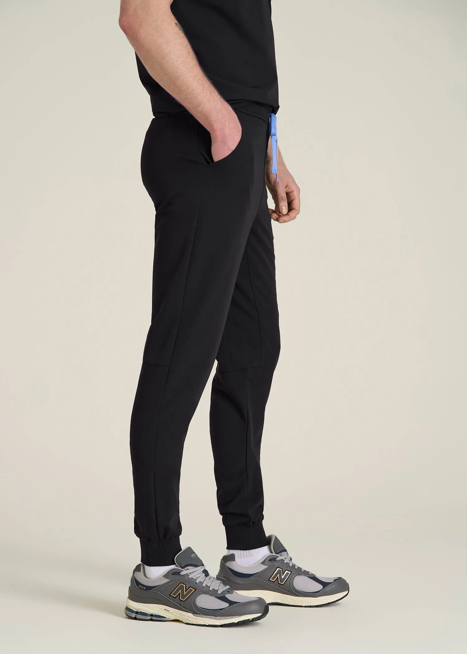 Scrub Joggers for Tall Men in Black sold by American Tall product image thumbnail 3