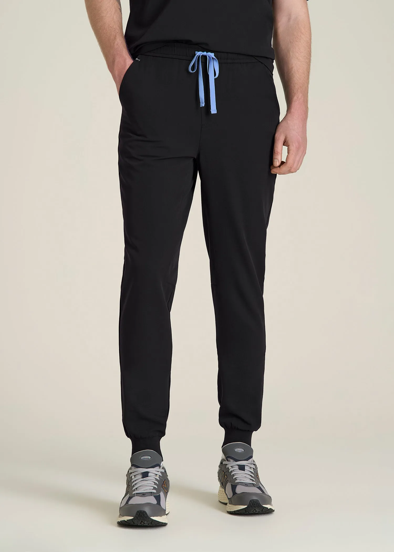 Scrub Joggers for Tall Men in Black sold by American Tall