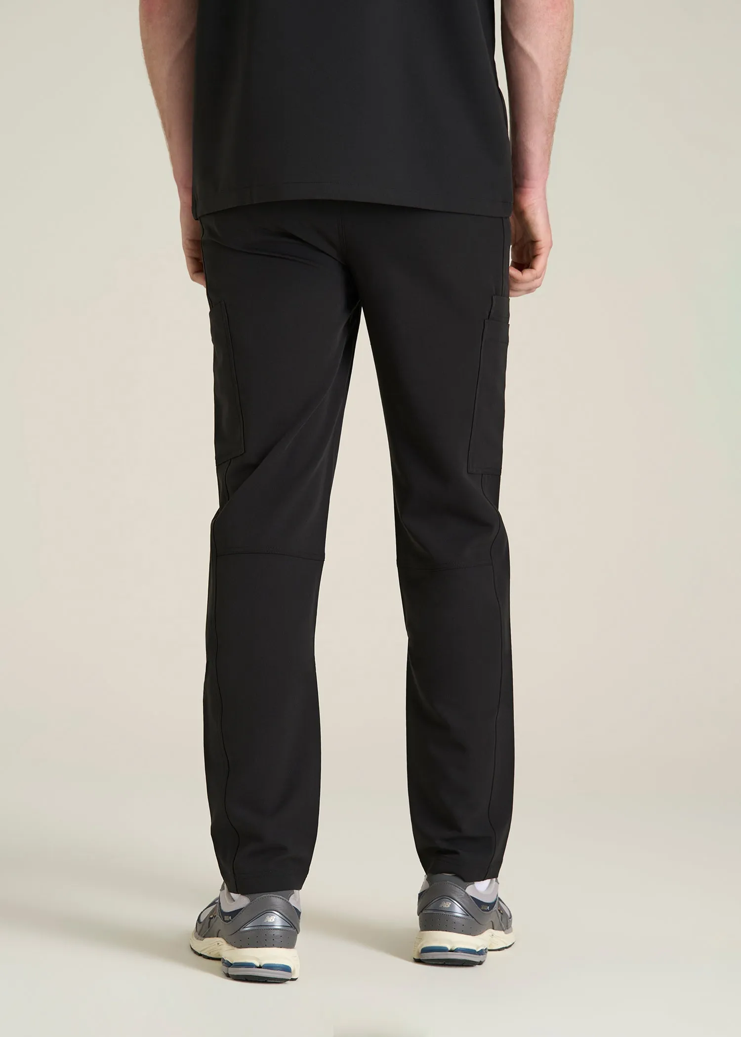 Cargo Scrub Pants for Tall Men in Black sold by American Tall product image thumbnail 5