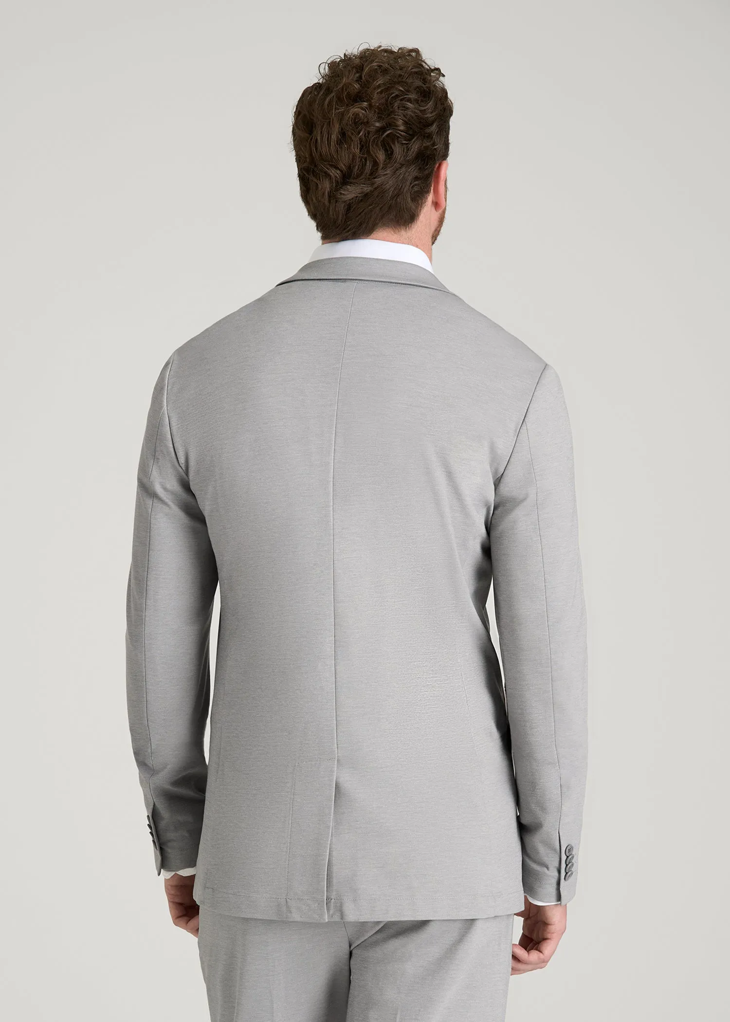 Flex Tech Suit Jacket for Tall Men in Ice Grey Nailhead sold by American Tall product image thumbnail 5