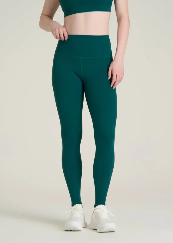 Balance High-Rise Leggings for Tall Women in Deep Teal made by American Tall