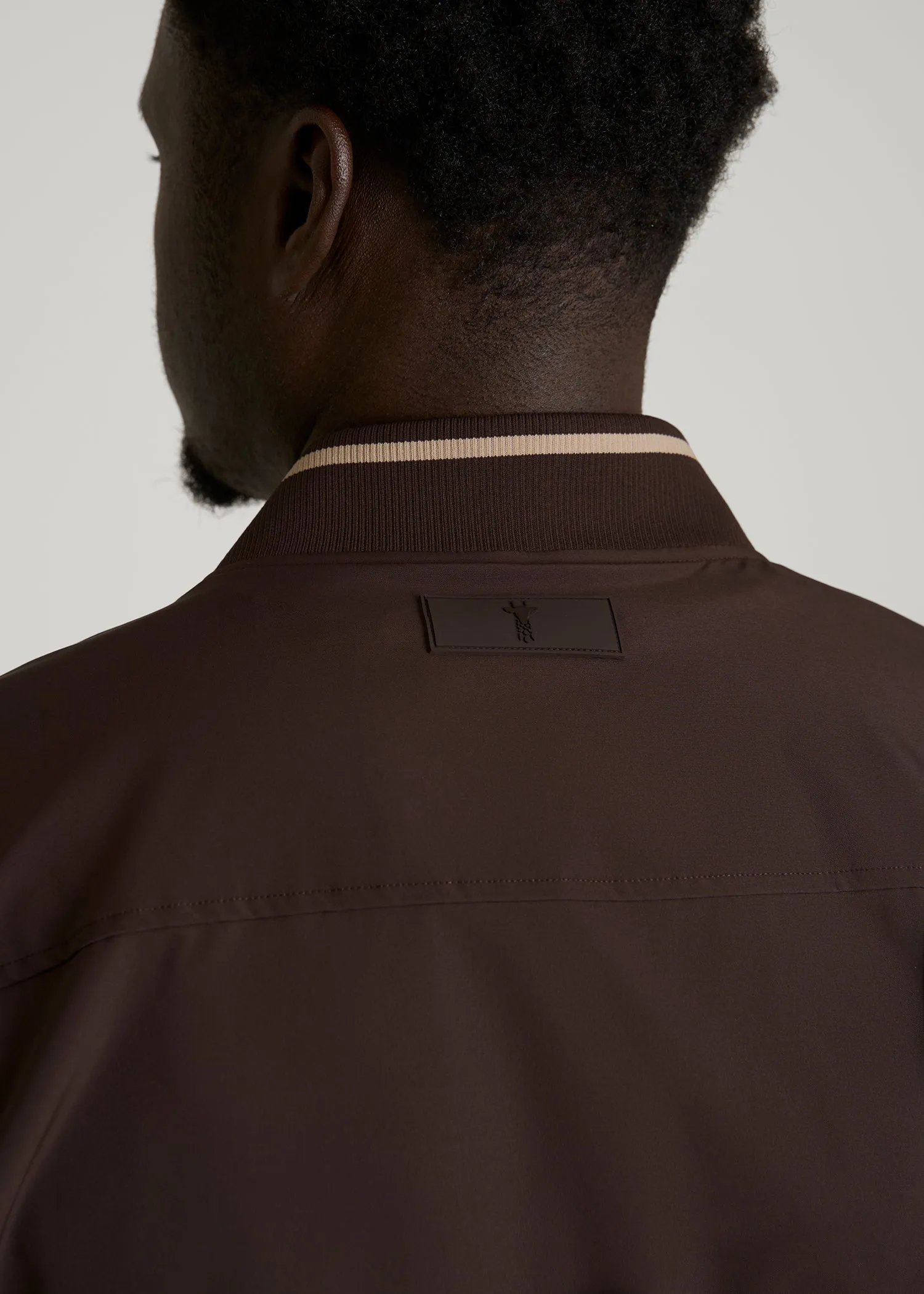 A.T. Bomber Jacket for Tall Men in Espresso sold by American Tall product image thumbnail 2