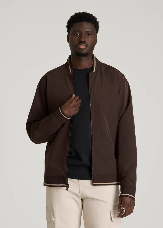 A.T. Bomber Jacket for Tall Men in Espresso made by American Tall