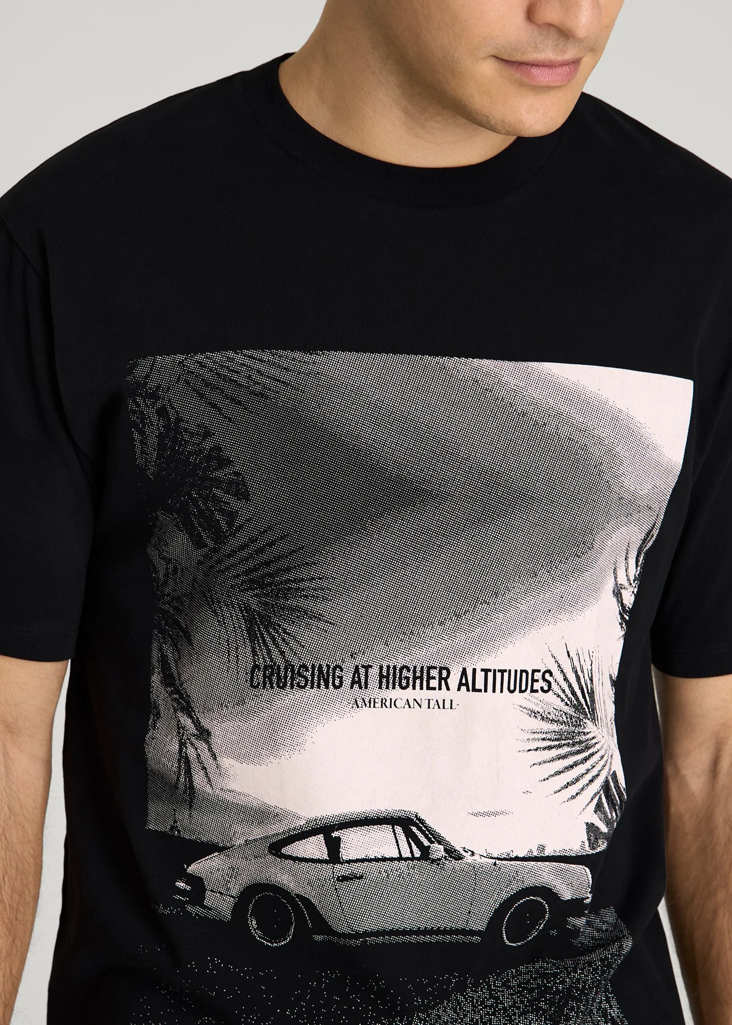 Auto Graphic Tee for Tall Men in Black sold by American Tall product image thumbnail 2