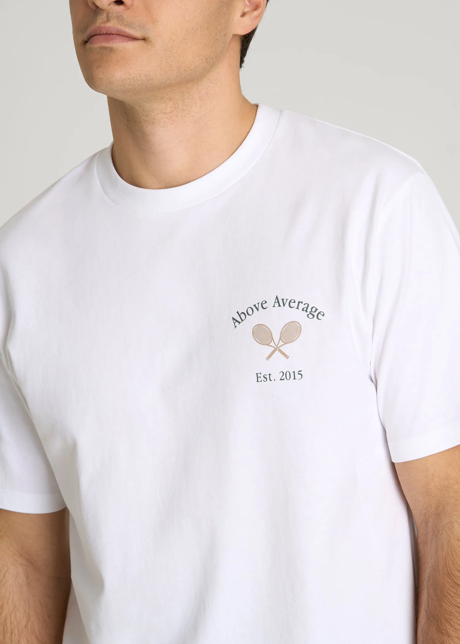 Country Club Graphic Tee for Tall Men in White sold by American Tall product image thumbnail 2