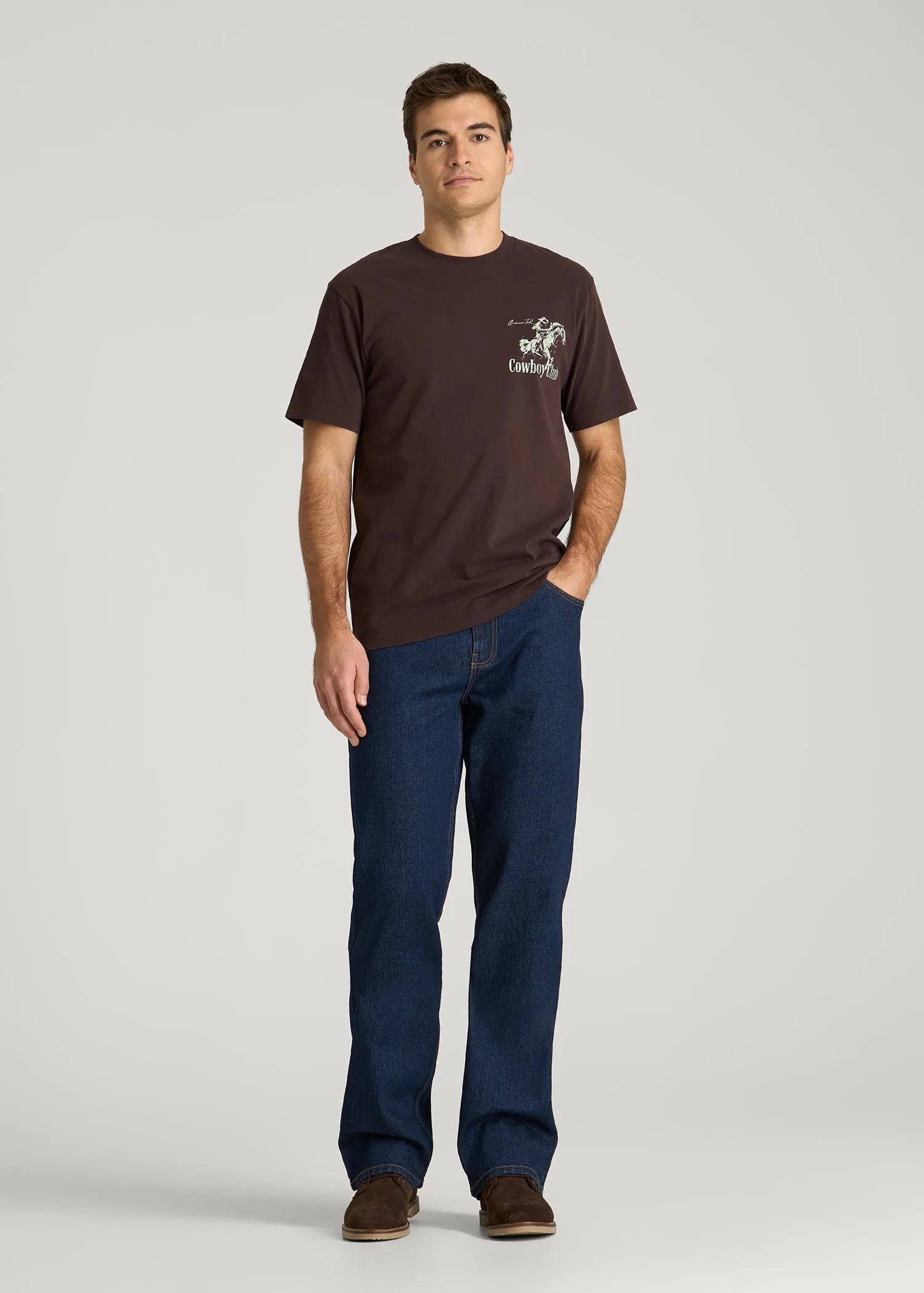 Rodeo Graphic Tee for Tall Men in Brown sold by American Tall product image thumbnail 4