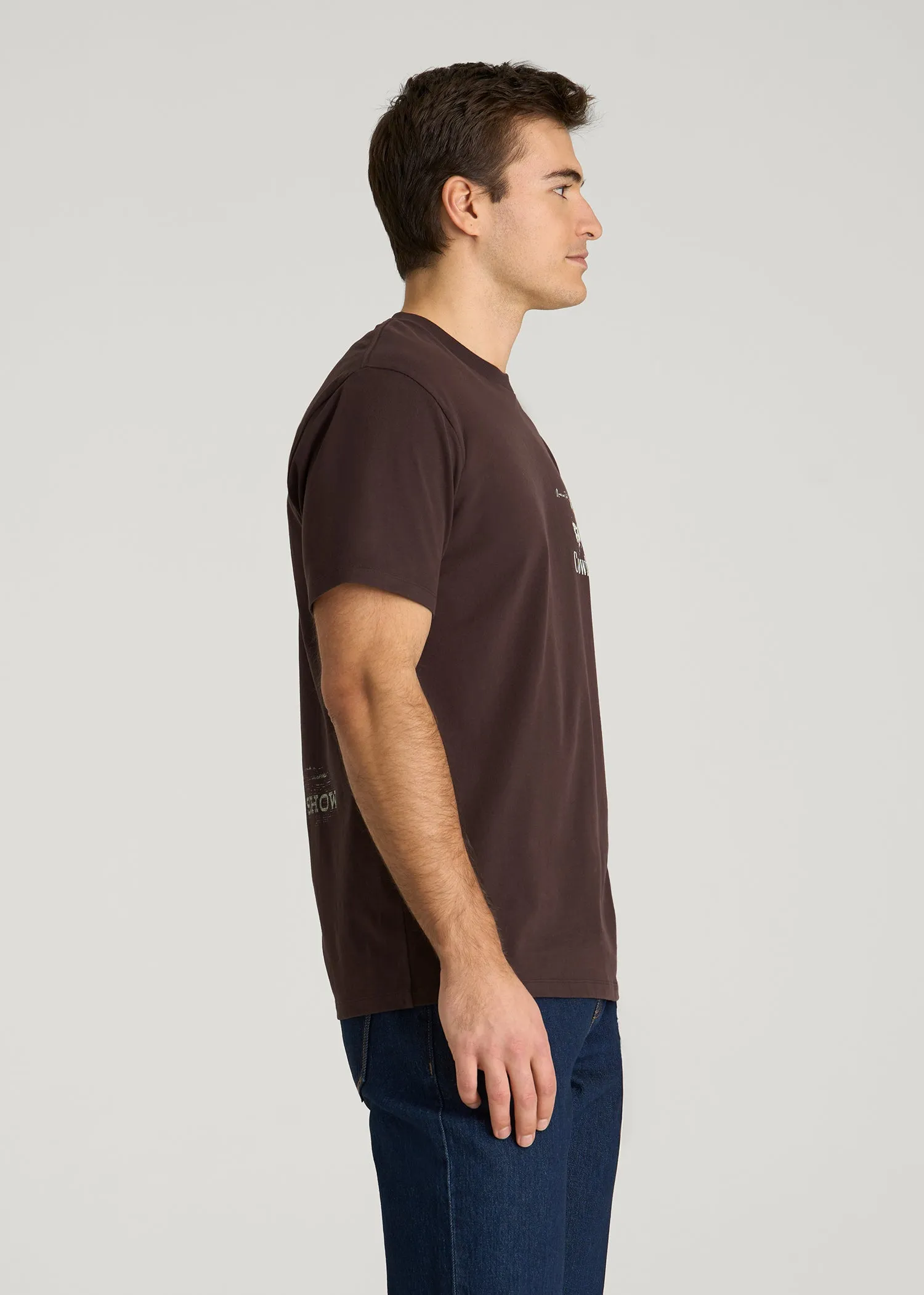 Rodeo Graphic Tee for Tall Men in Brown sold by American Tall product image thumbnail 3