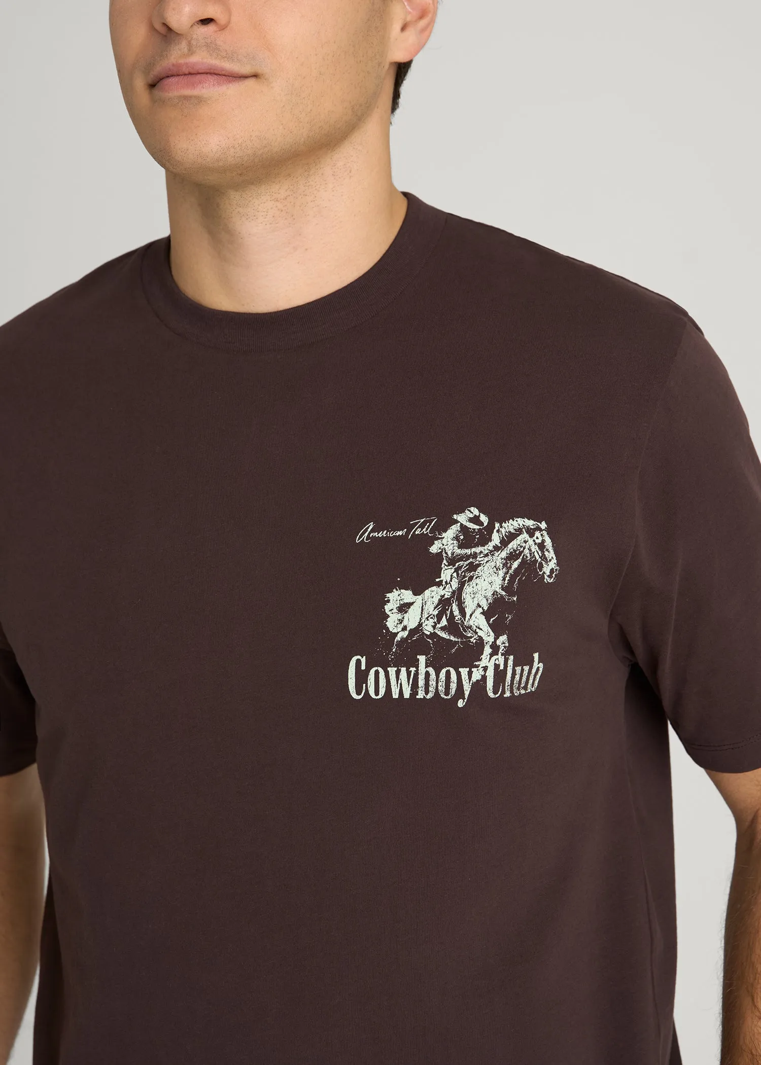 Rodeo Graphic Tee for Tall Men in Brown sold by American Tall product image thumbnail 2