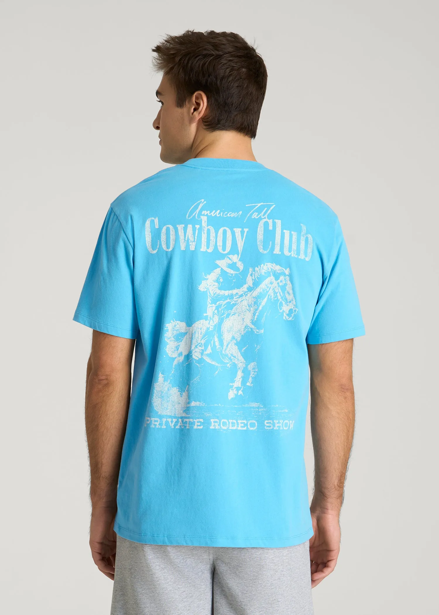 Rodeo Graphic Tee for Tall Men in Blue sold by American Tall product image thumbnail 5