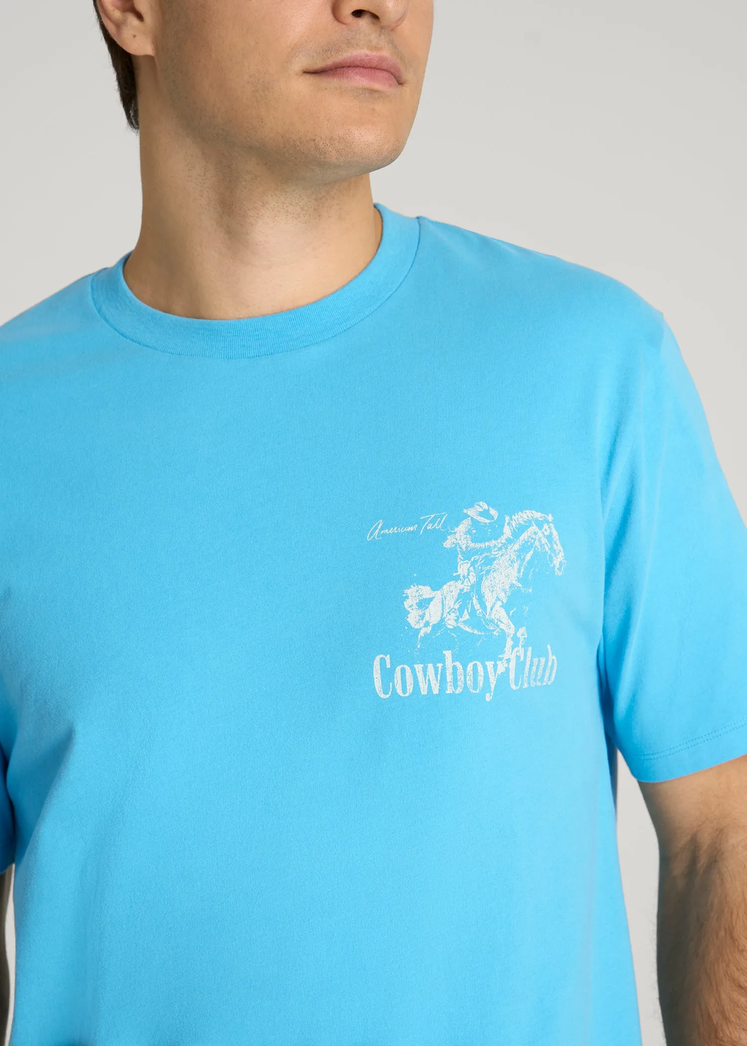 Rodeo Graphic Tee for Tall Men in Blue sold by American Tall product image thumbnail 2