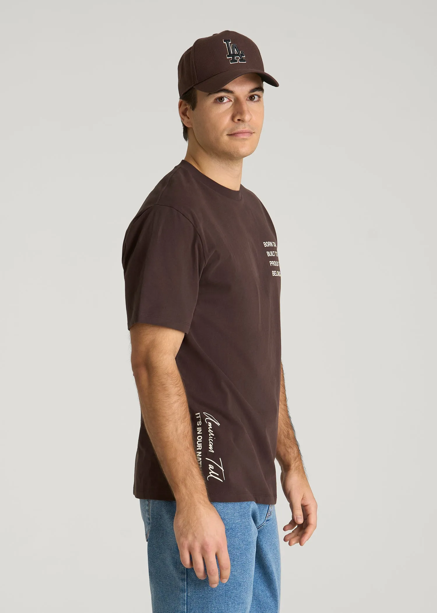 Mission Graphic Tee for Tall Men in Brown sold by American Tall product image thumbnail 3
