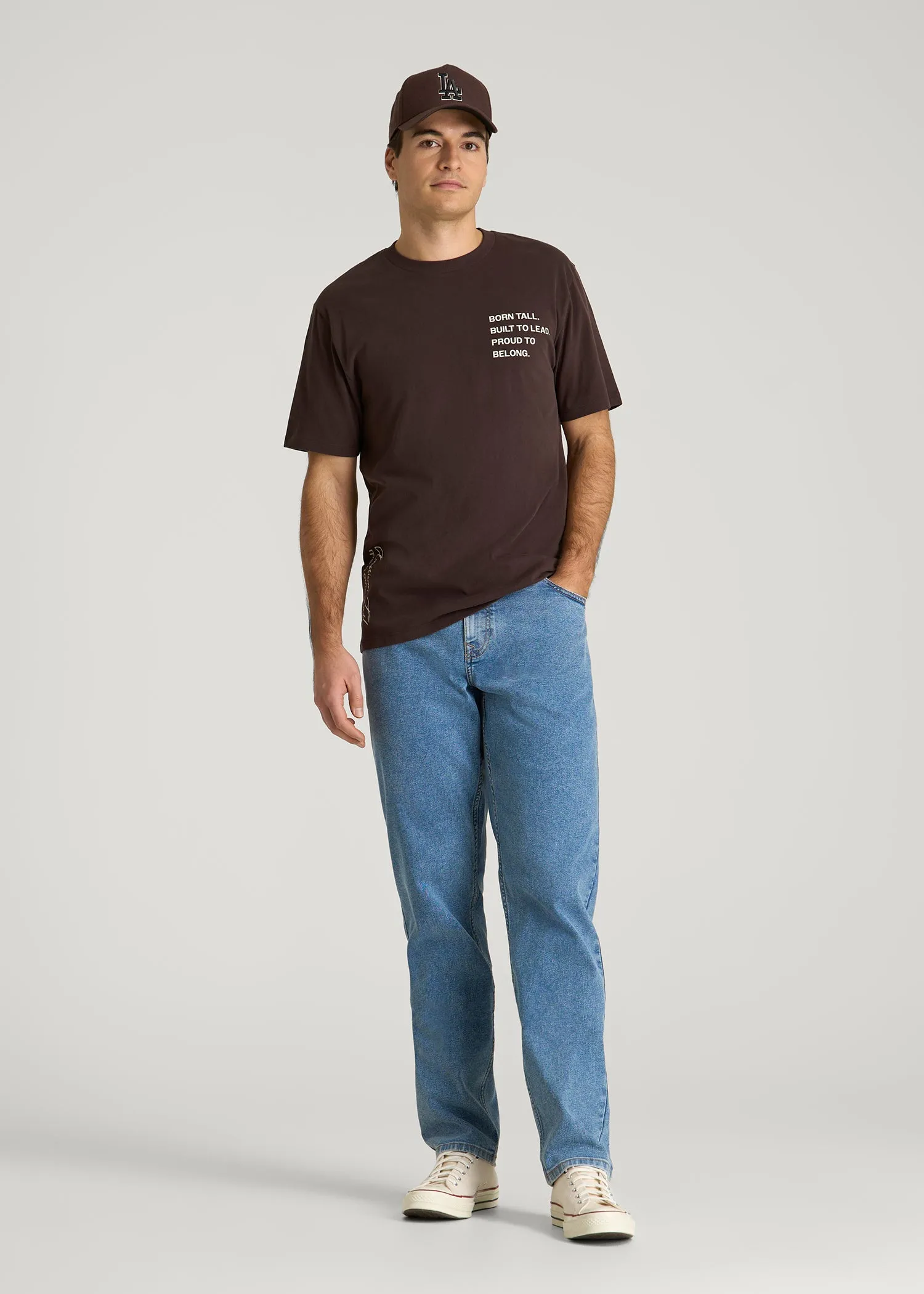 Mission Graphic Tee for Tall Men in Brown sold by American Tall product image thumbnail 4