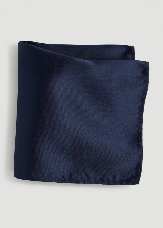 Pocket Square for Tall Men in Evening Blue made by American Tall