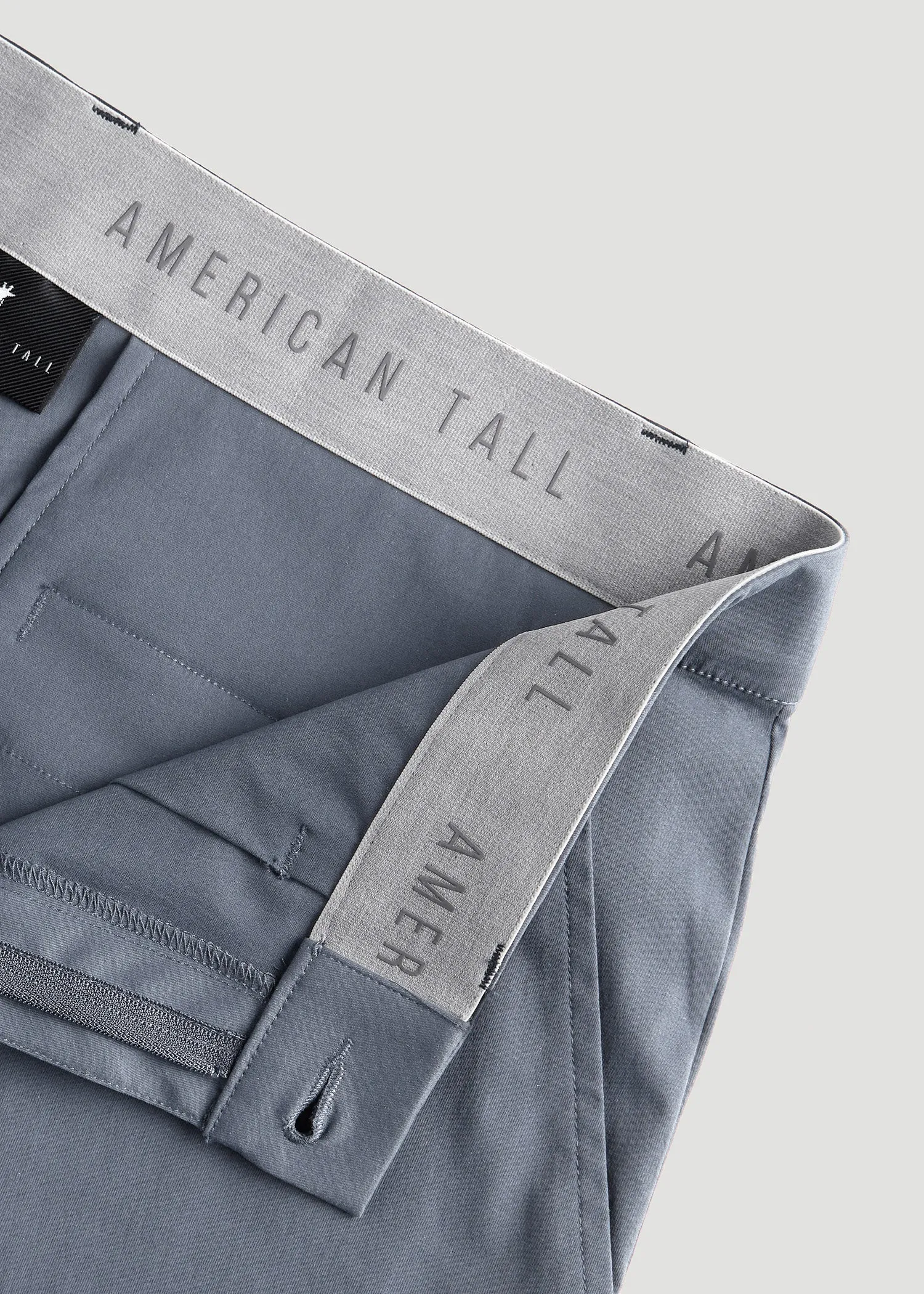 TAPERED FIT Traveler Chino Pants for Tall Men in Skyline Grey sold by American Tall product image thumbnail 5