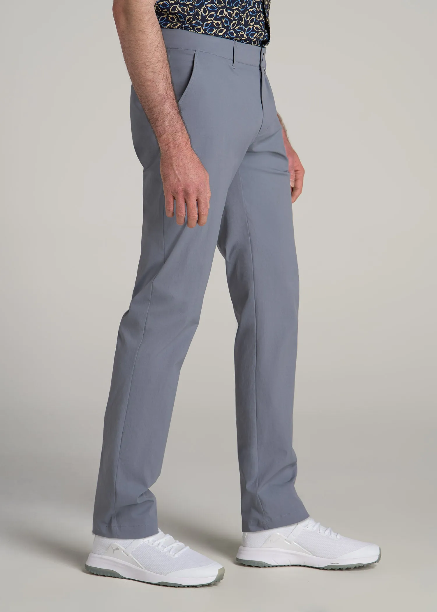 TAPERED FIT Traveler Chino Pants for Tall Men in Skyline Grey sold by American Tall product image thumbnail 3