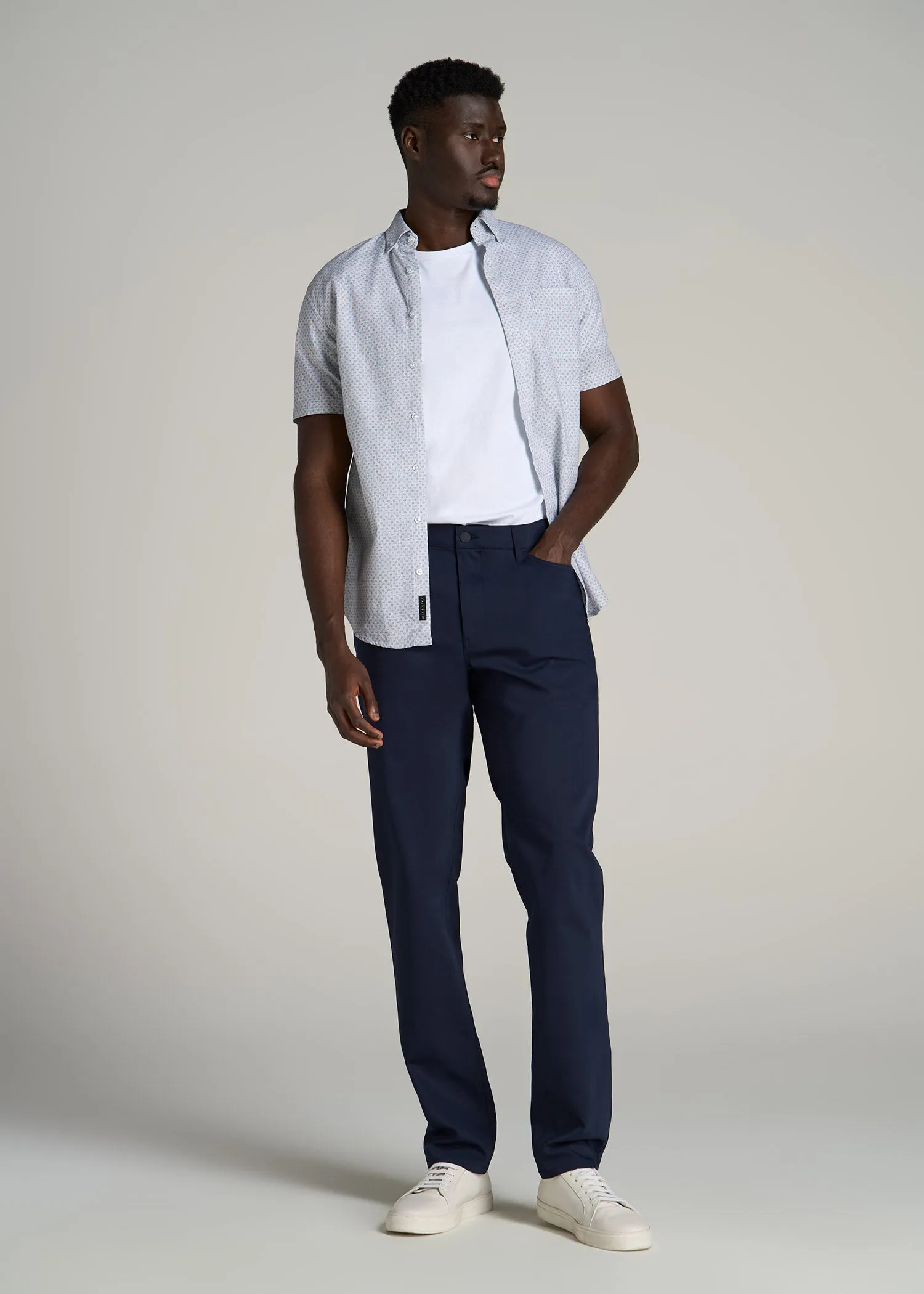 365 Stretch 5-Pocket TAPERED Pants for Tall Men in Evening Blue sold by American Tall product image thumbnail 4