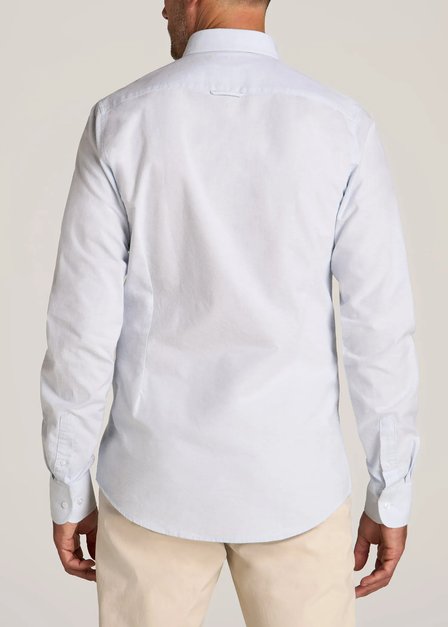 Washed Oxford Shirt for Tall Men in Light Blue sold by American Tall product image thumbnail 5