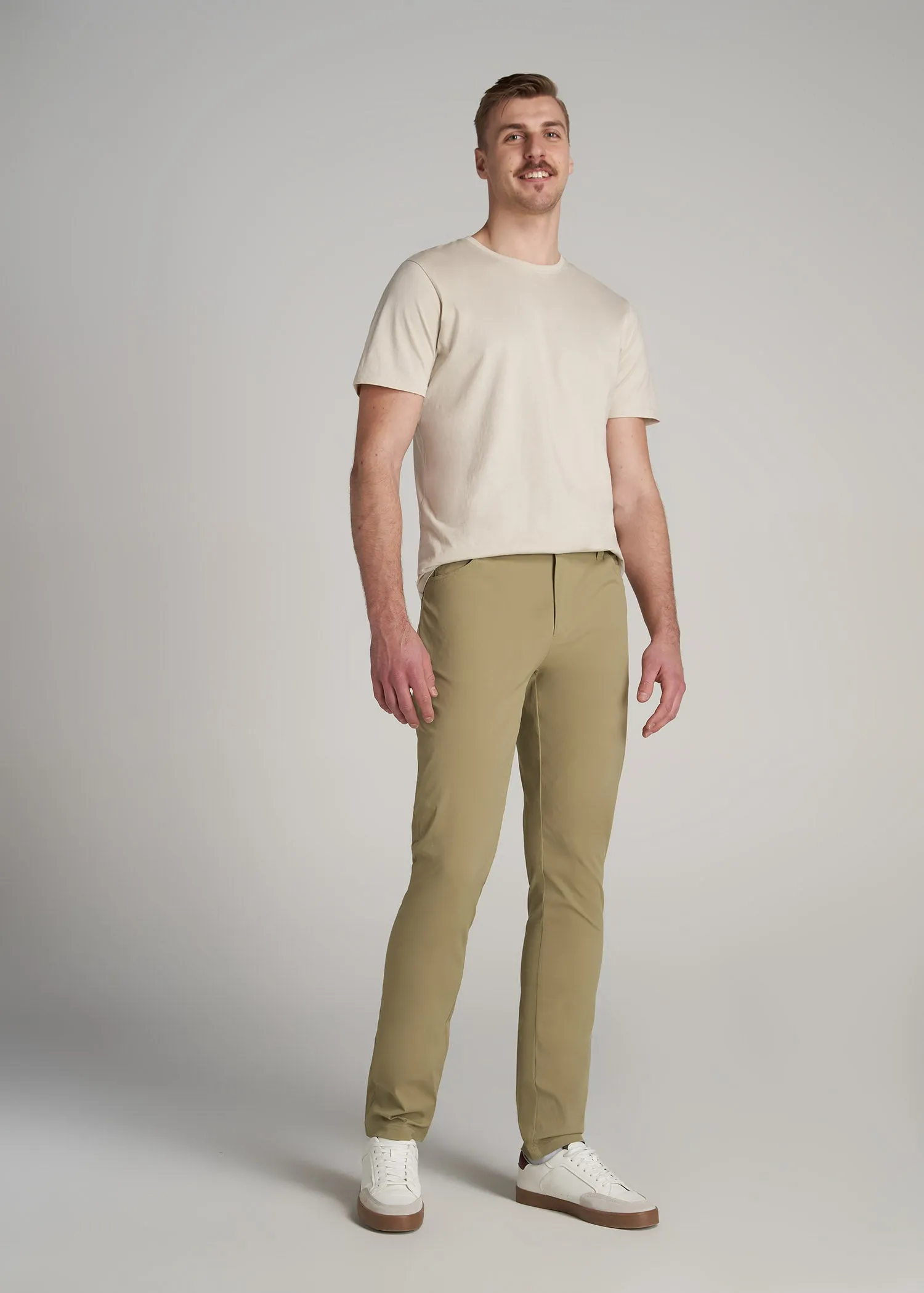 TAPERED-FIT Traveler Pants for Tall Men in Tan sold by American Tall product image thumbnail 4