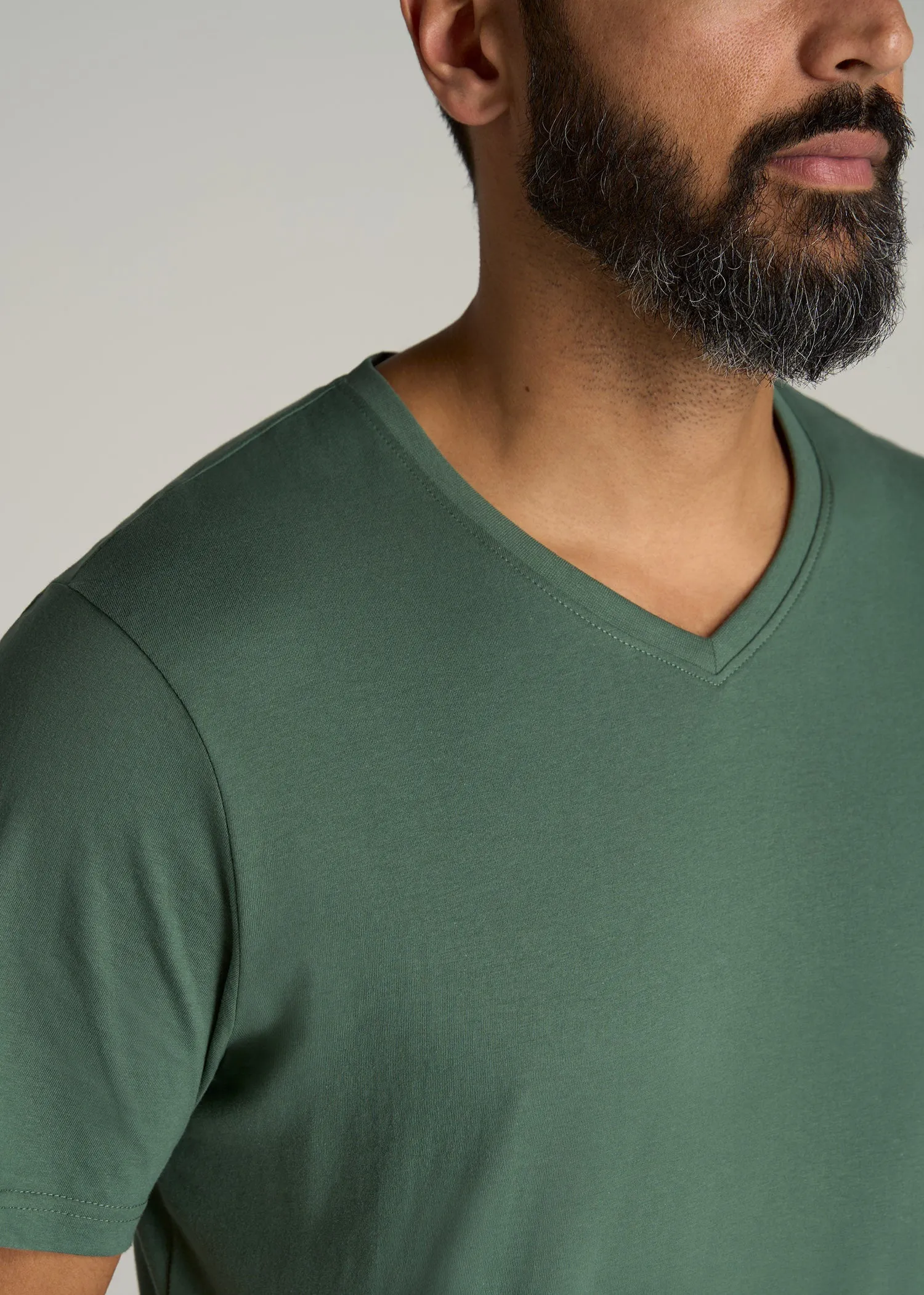 The Everyday REGULAR-FIT V-Neck Tall Men's T-Shirt in Forest Green sold by American Tall product image thumbnail 2