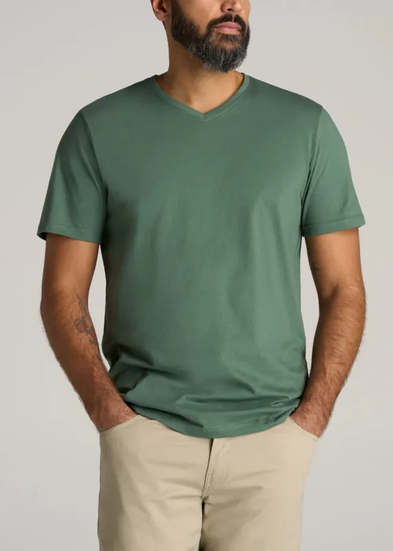 The Everyday REGULAR-FIT V-Neck Tall Men's T-Shirt in Forest Green sold by American Tall