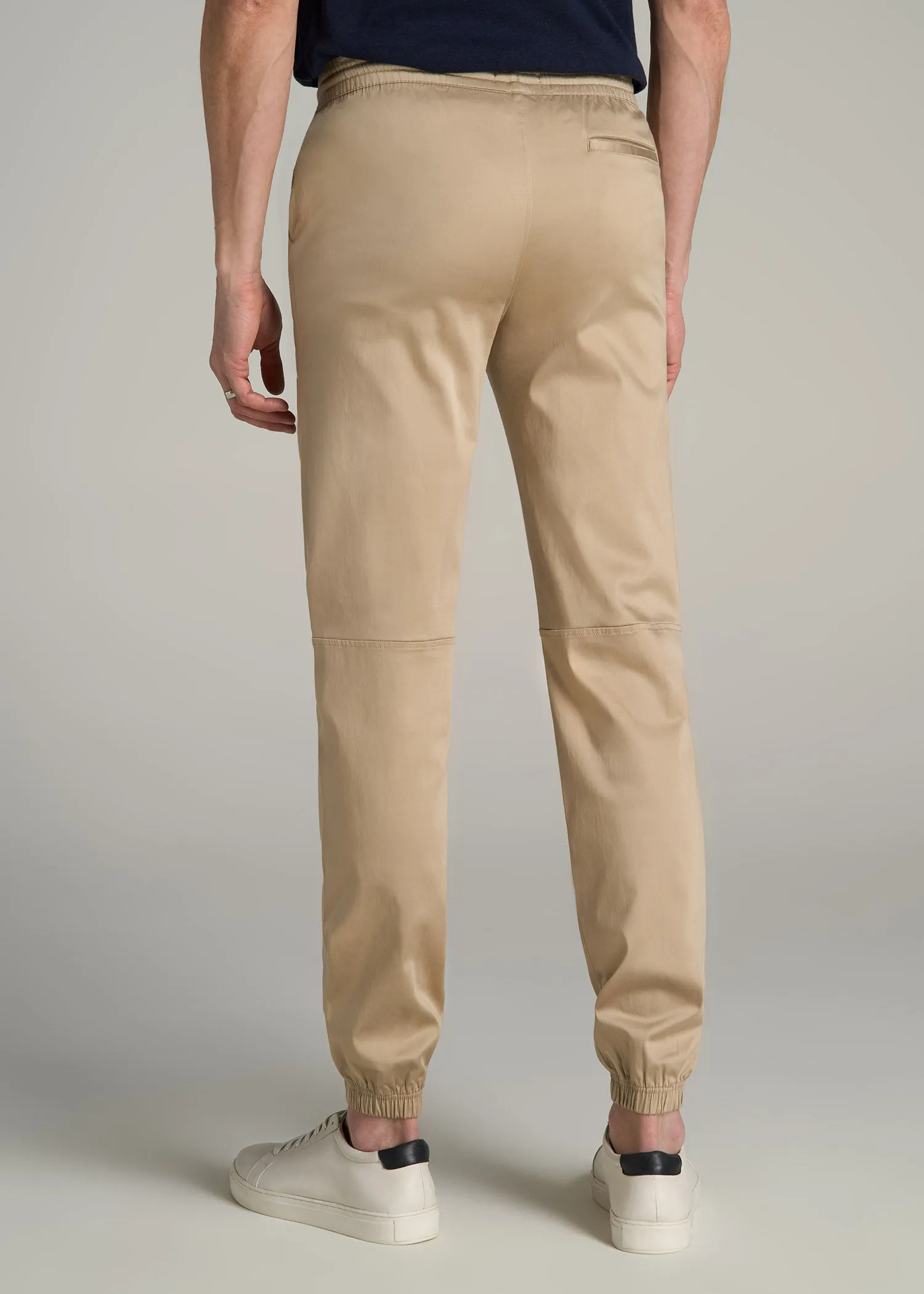Stretch Twill Jogger Pants for Tall Men in Desert Khaki sold by American Tall product image thumbnail 5