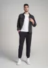 A.T. Performance Slim French Terry Joggers for Tall Men in Black sold by American Tall