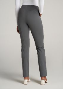 SLIM-Fit Dress Pants for Tall Women in Slate sold by American Tall