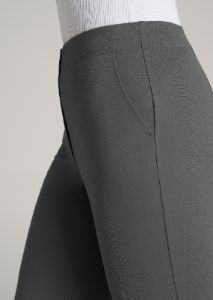 SLIM-Fit Dress Pants for Tall Women in Slate sold by American Tall